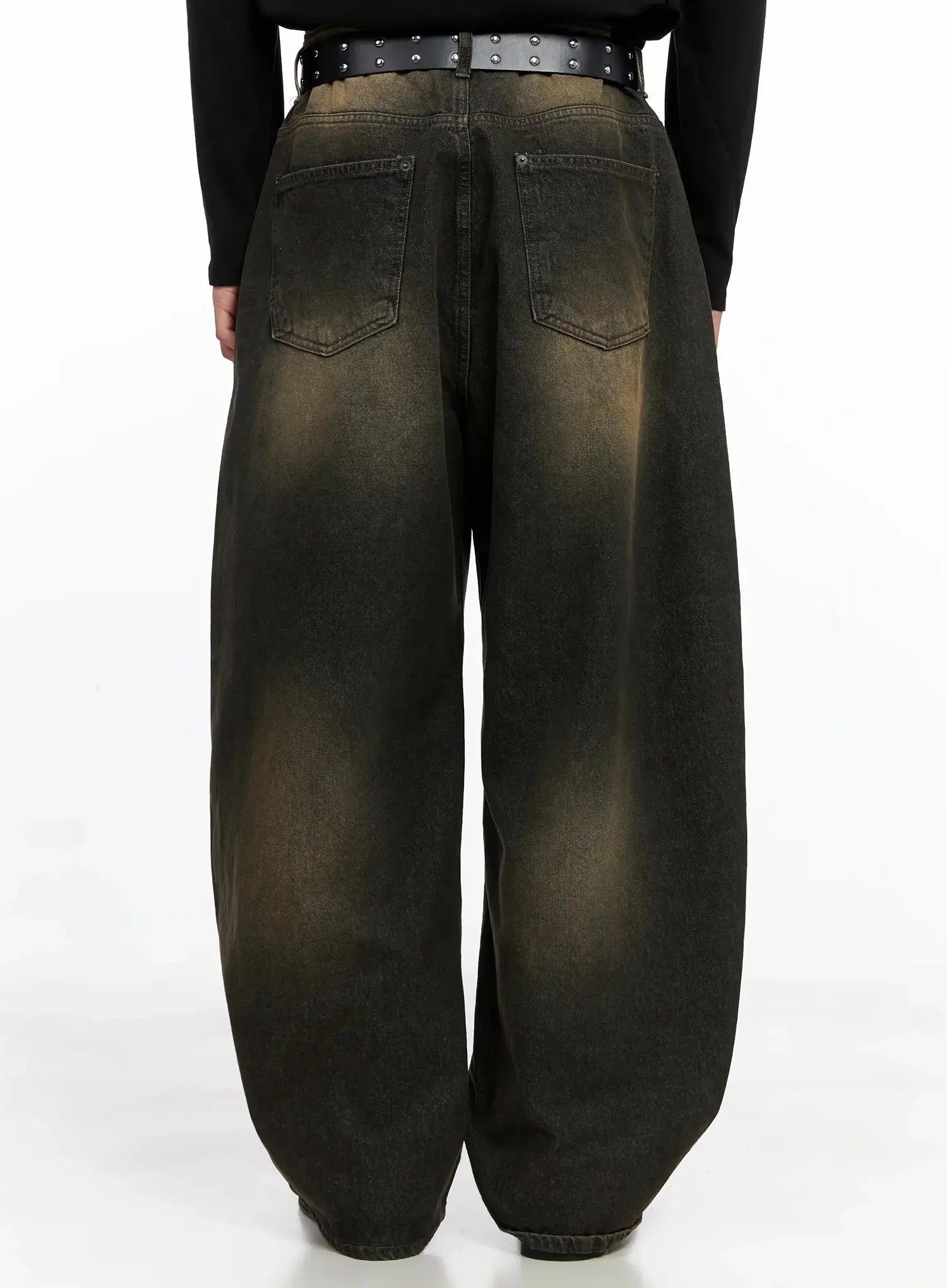 Men's Vintage Fade Wide-Leg Jeans IO516