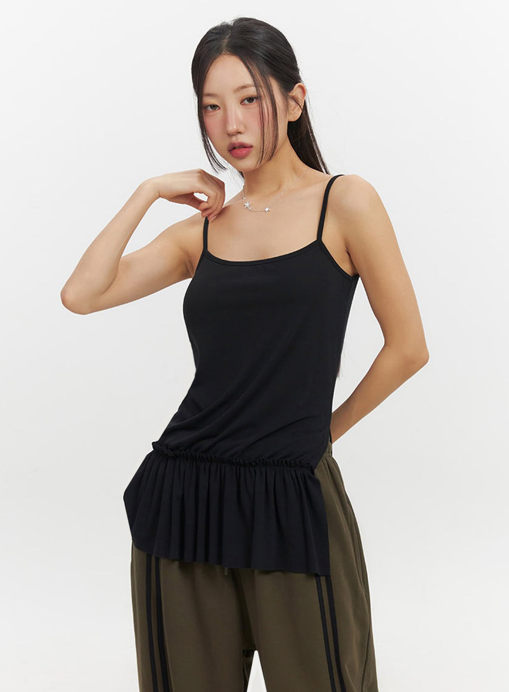 Ruffle Layered Camisole Top IF510