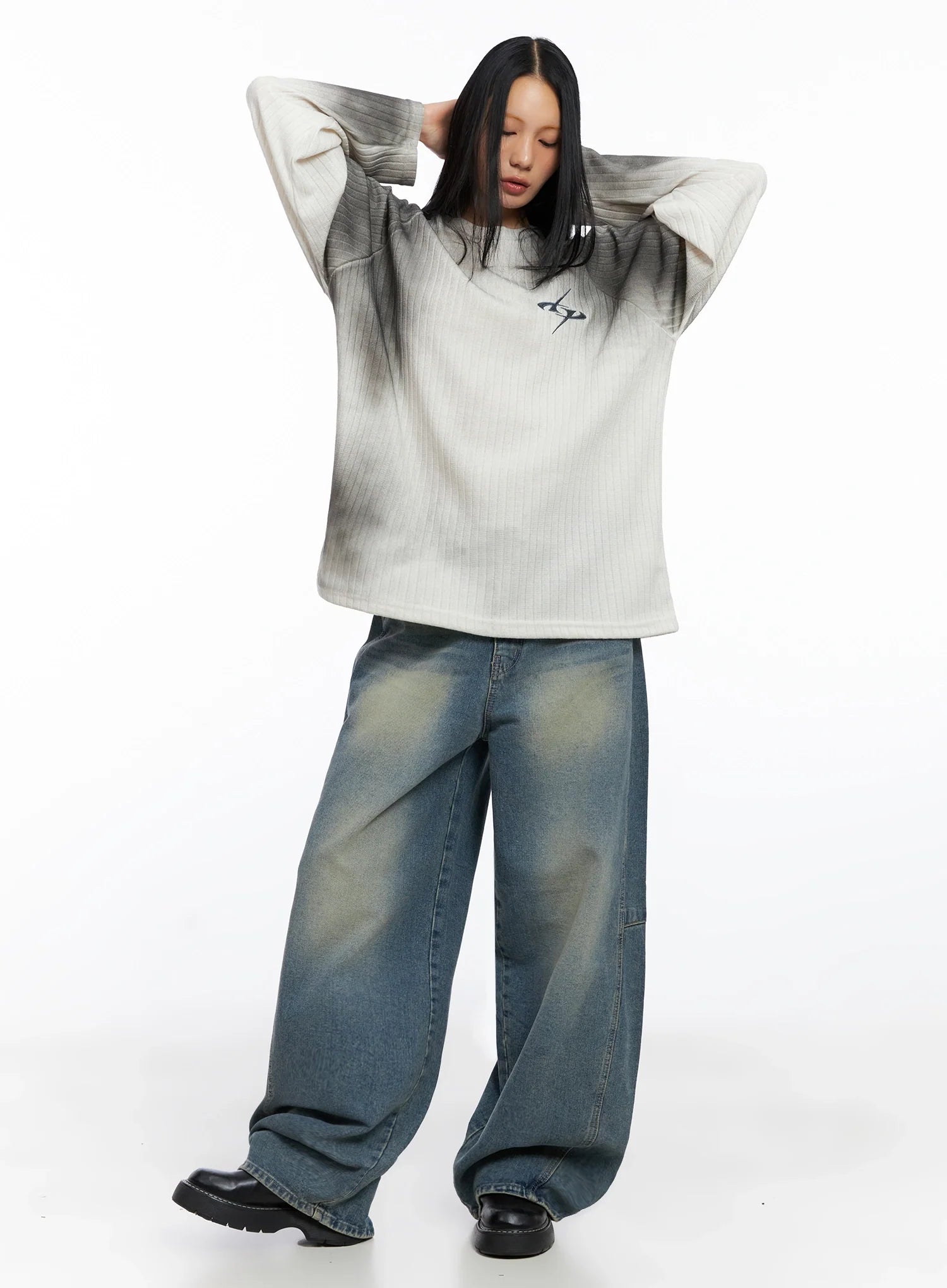 Lowfell Balloon Wide Denim Jeans CO517