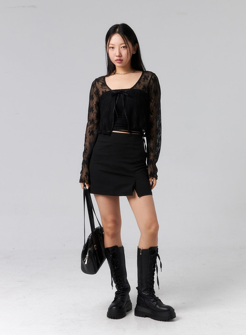 Waist Strap Mini Skirt CL319