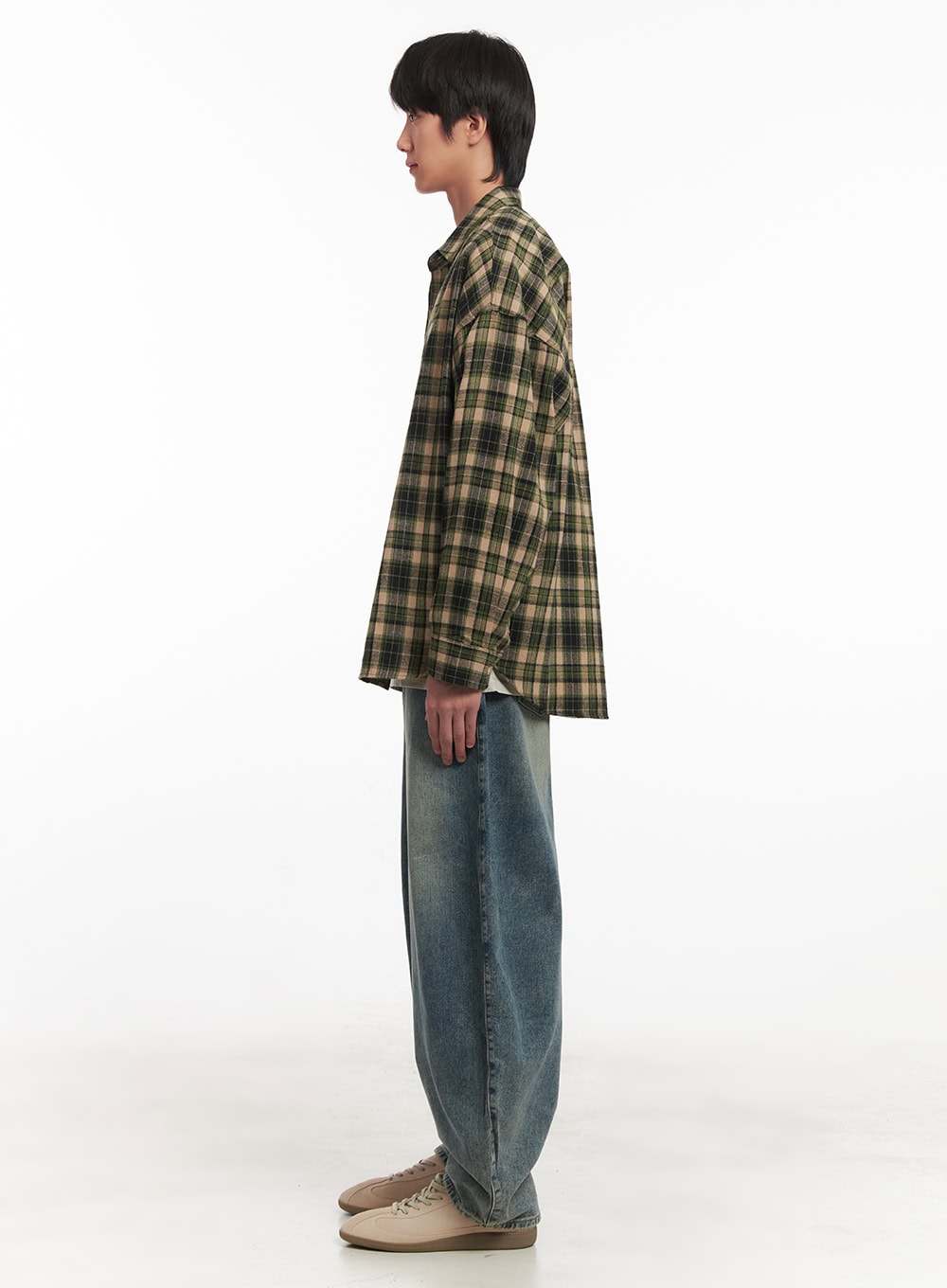 Men's Checkered Collared Shirt IA511