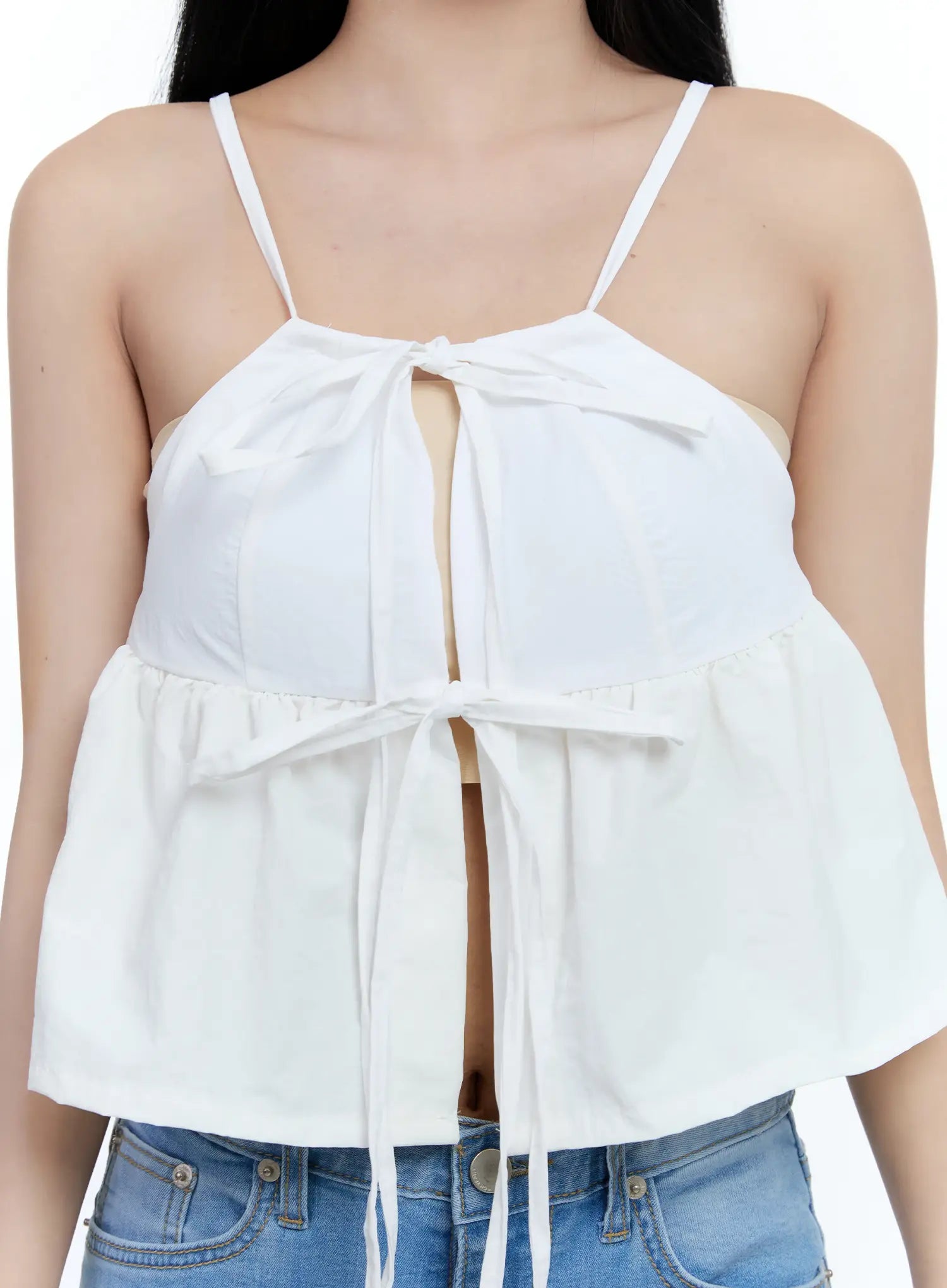 Ribbon Tie Tank Top CL530