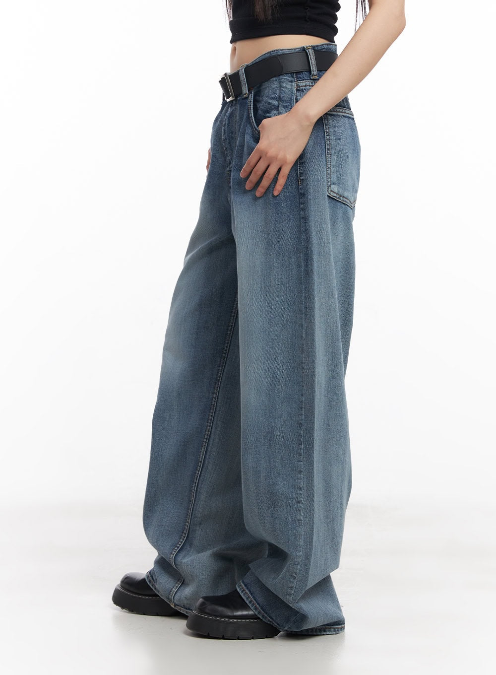 Pauline Wide-Leg Baggy Jeans CY512
