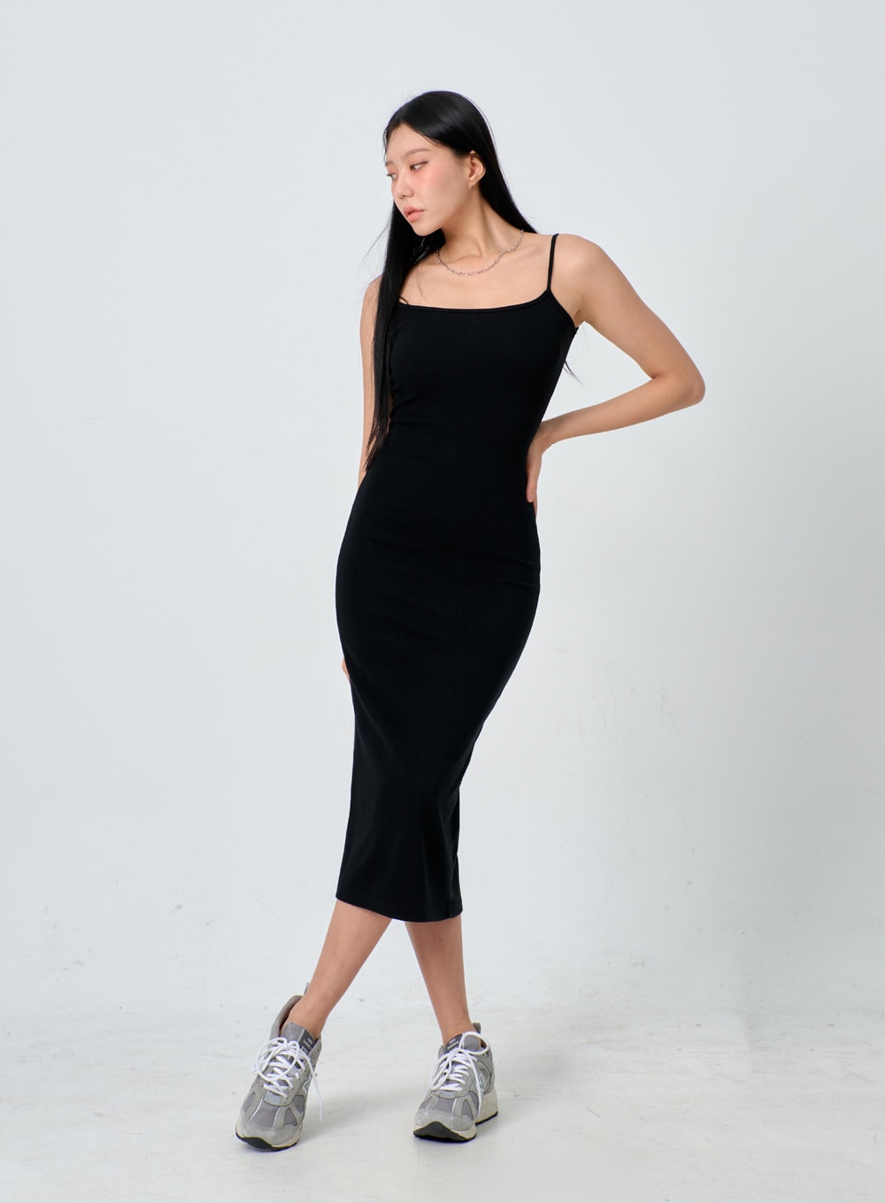 Thin Strap Maxi Dress IJ330
