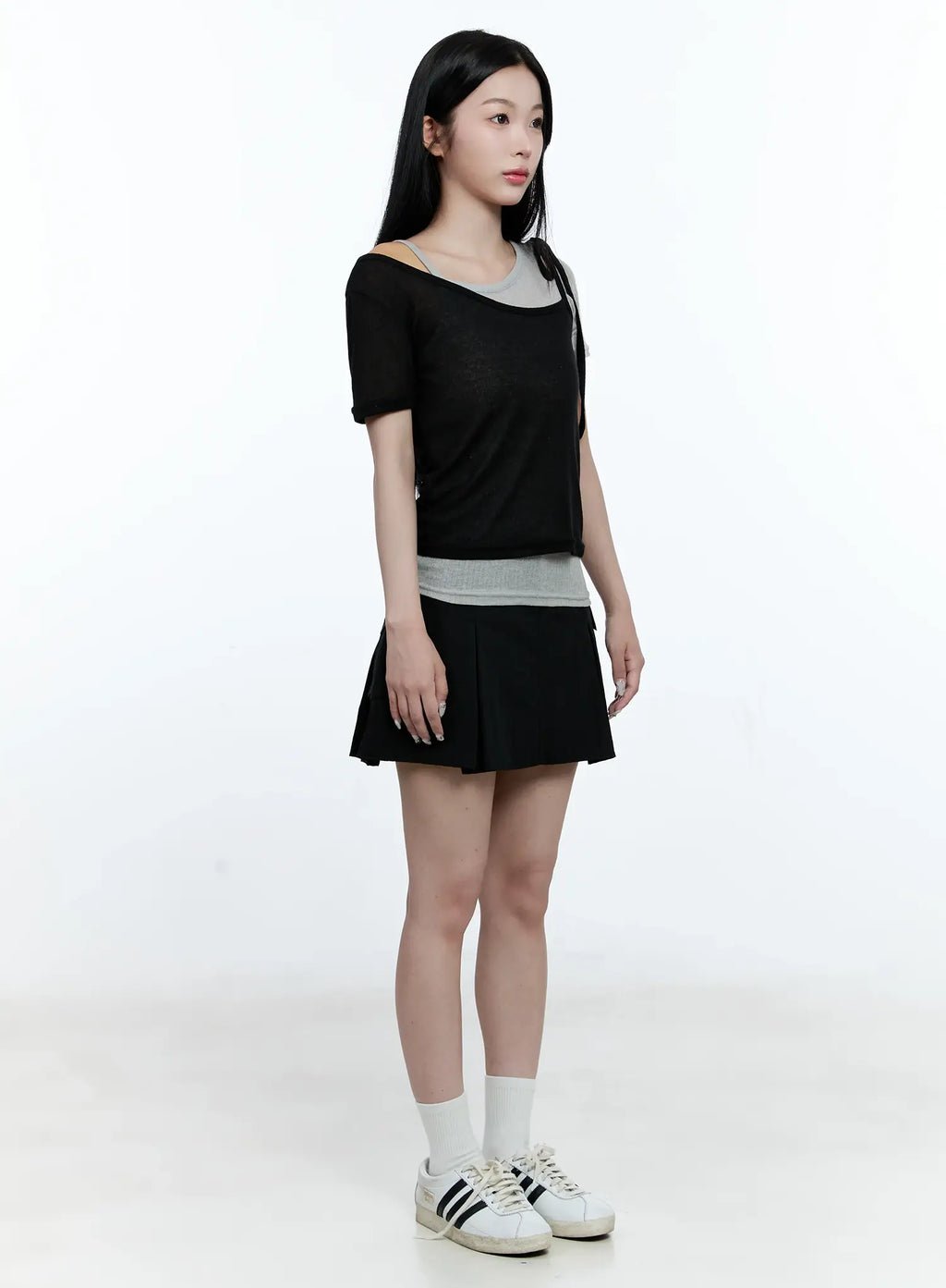 Layered Bow Short-Sleeve Tee CG513