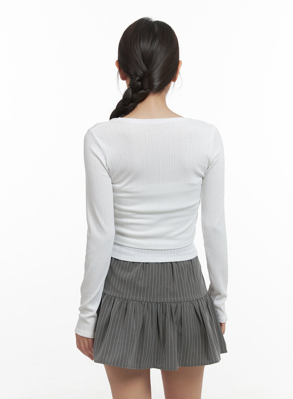 Elegant Lace Trim Crop Cardigan CO402