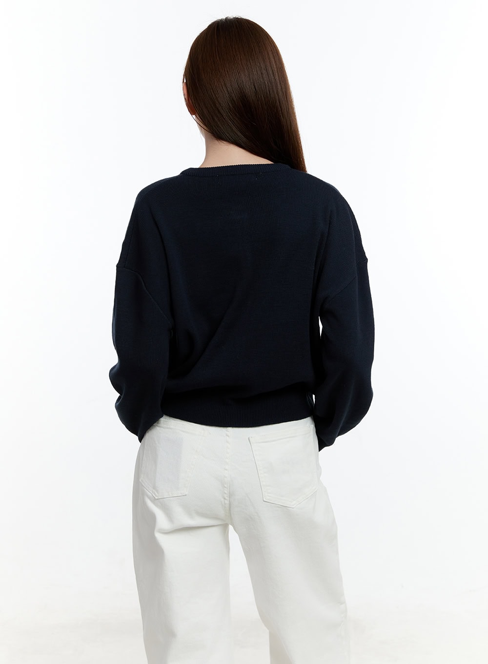 Classic Round Neck Long Sleeve Cardigan CM521