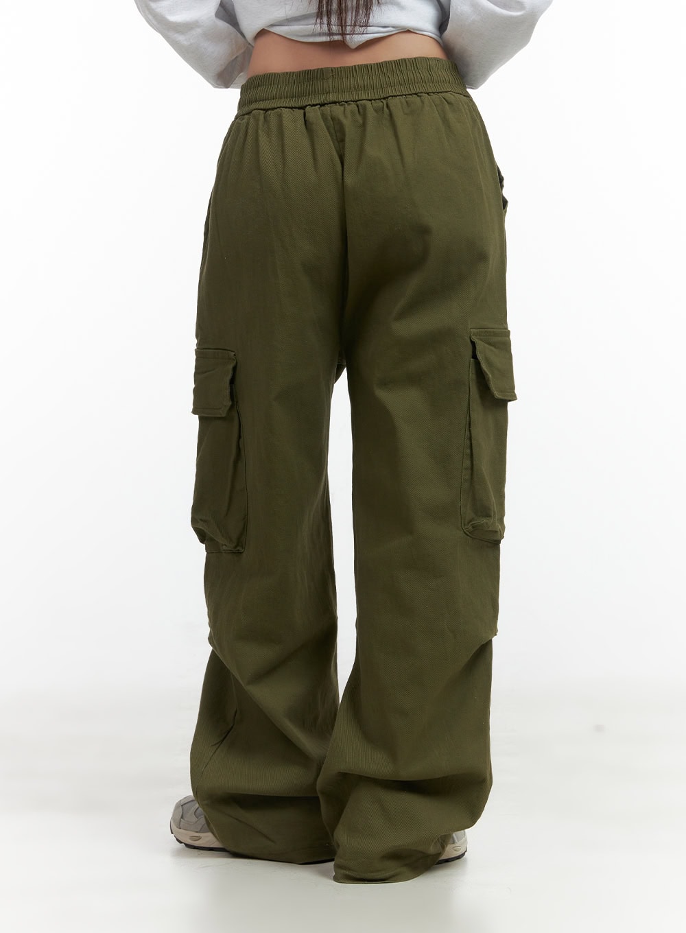 Wide Fit Banded Cargo Pants CO417