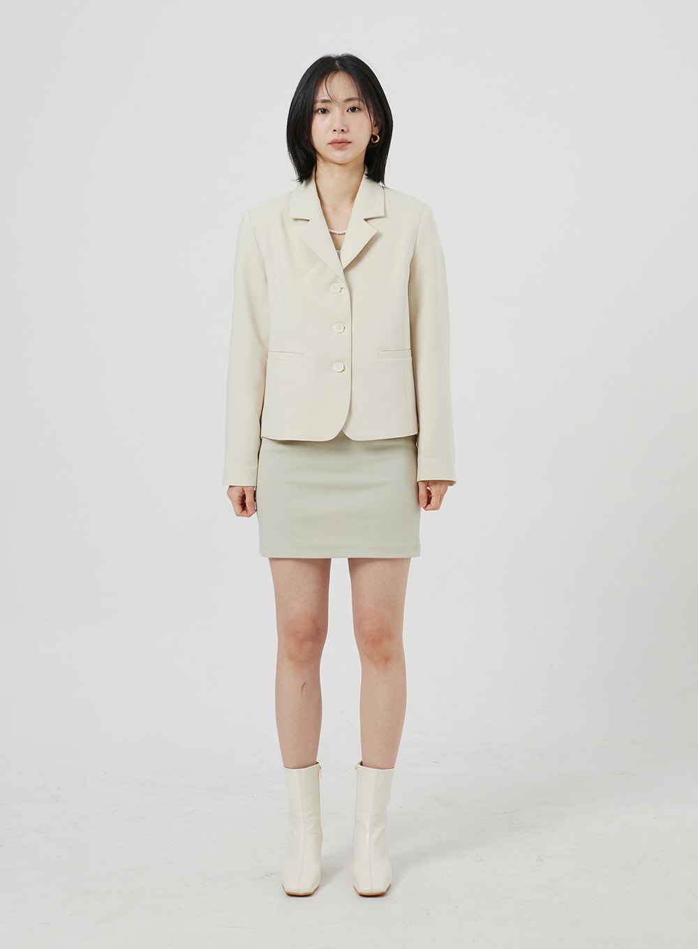 Button Blazer Jacket OM306