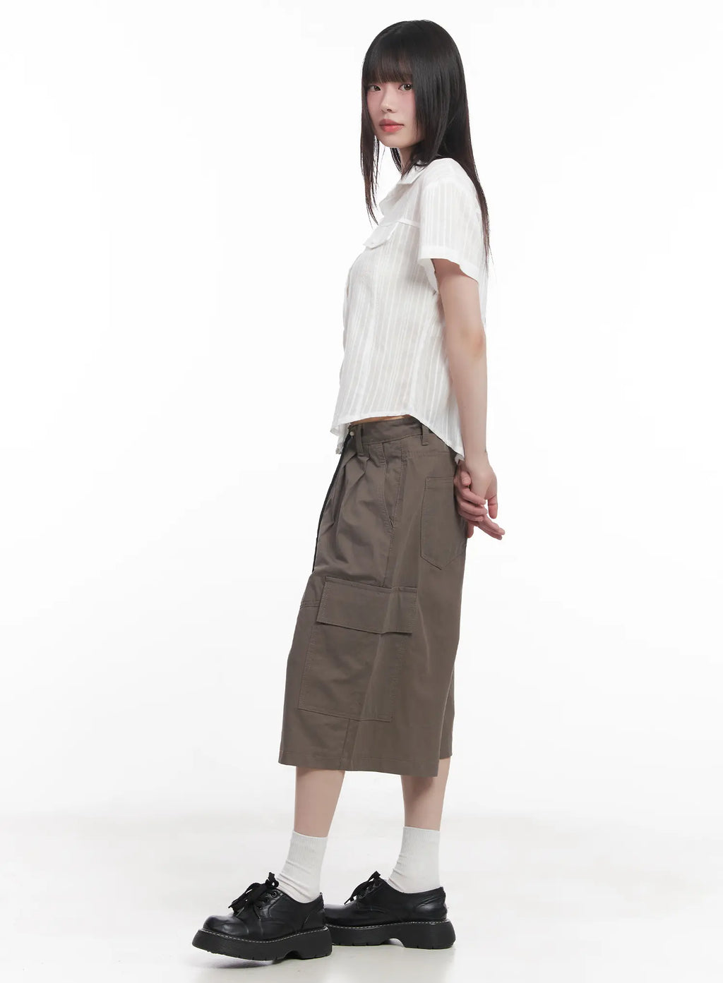 Baggy Pocketed Cargo Shorts CU518