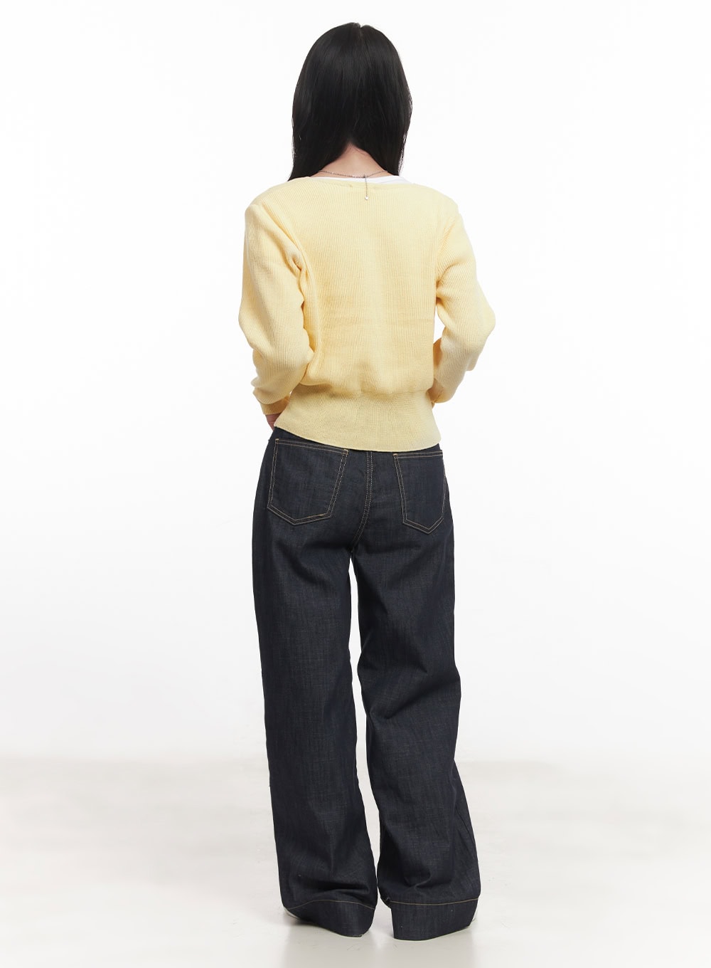 V-Neck Cropped Cardigan CA510