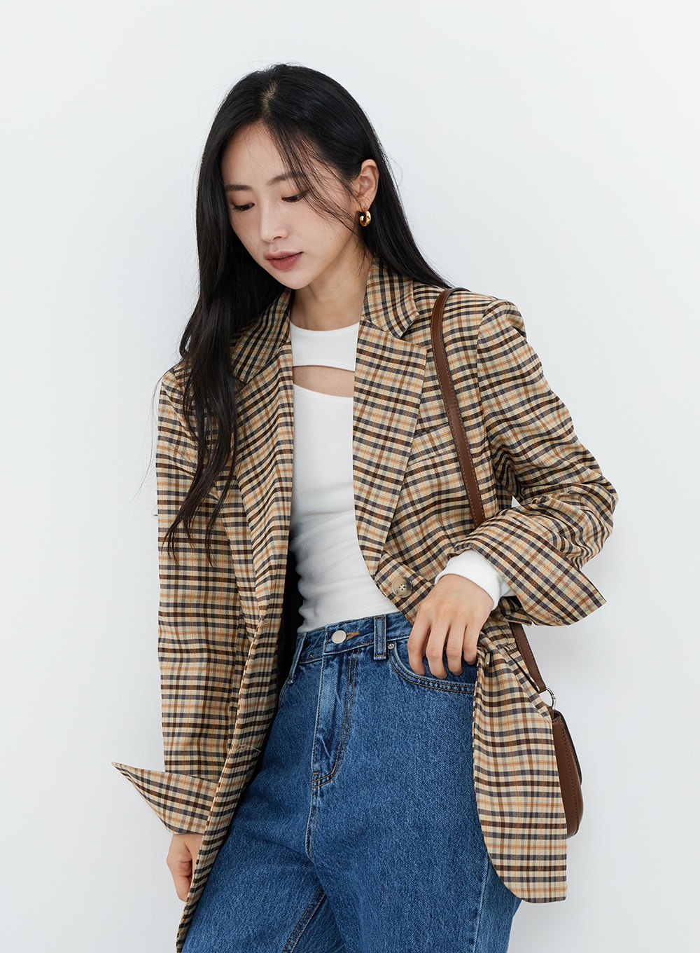 Bold Ring Simple Earring OS16