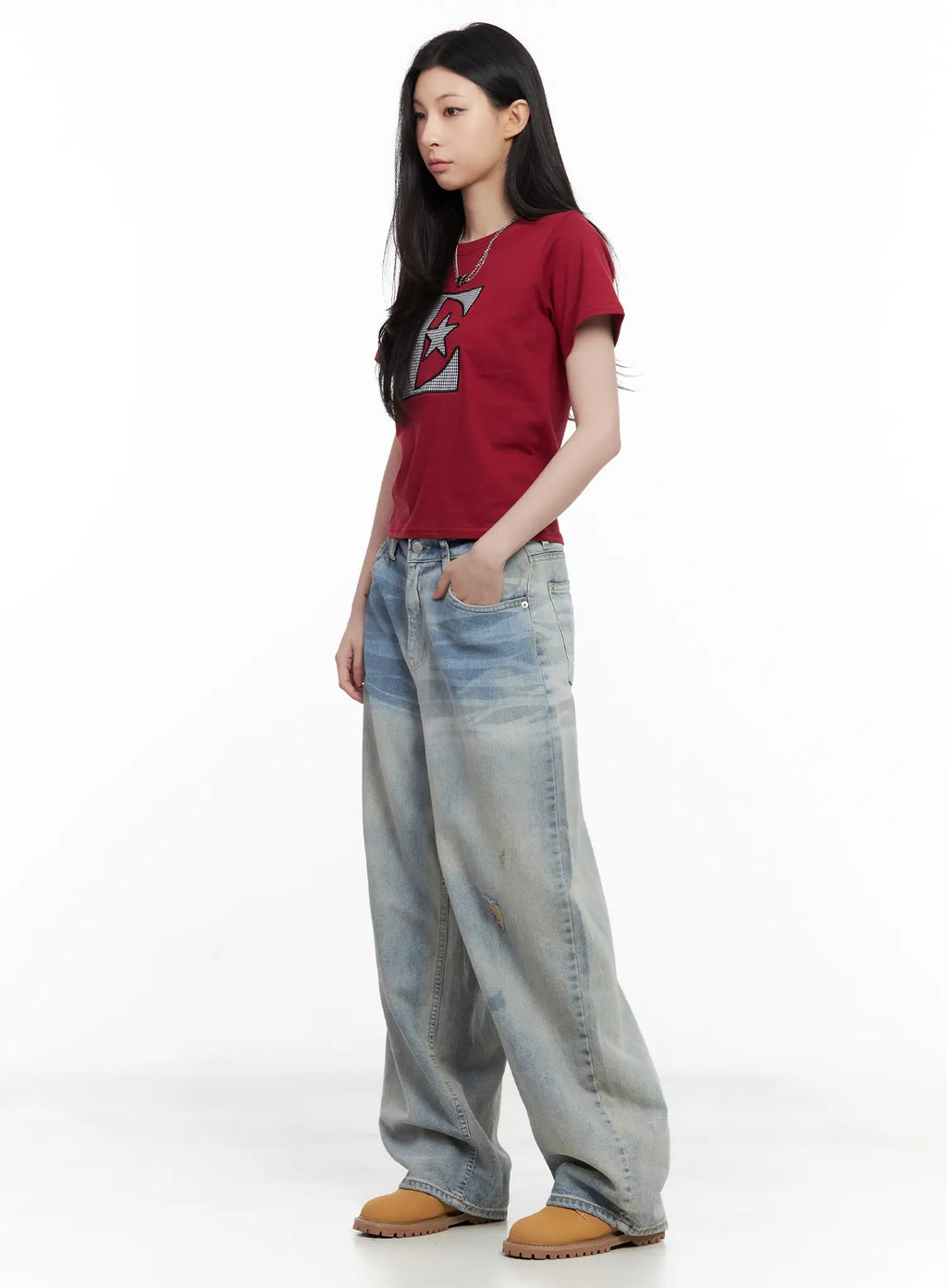 Star Print Casual Tee CL501