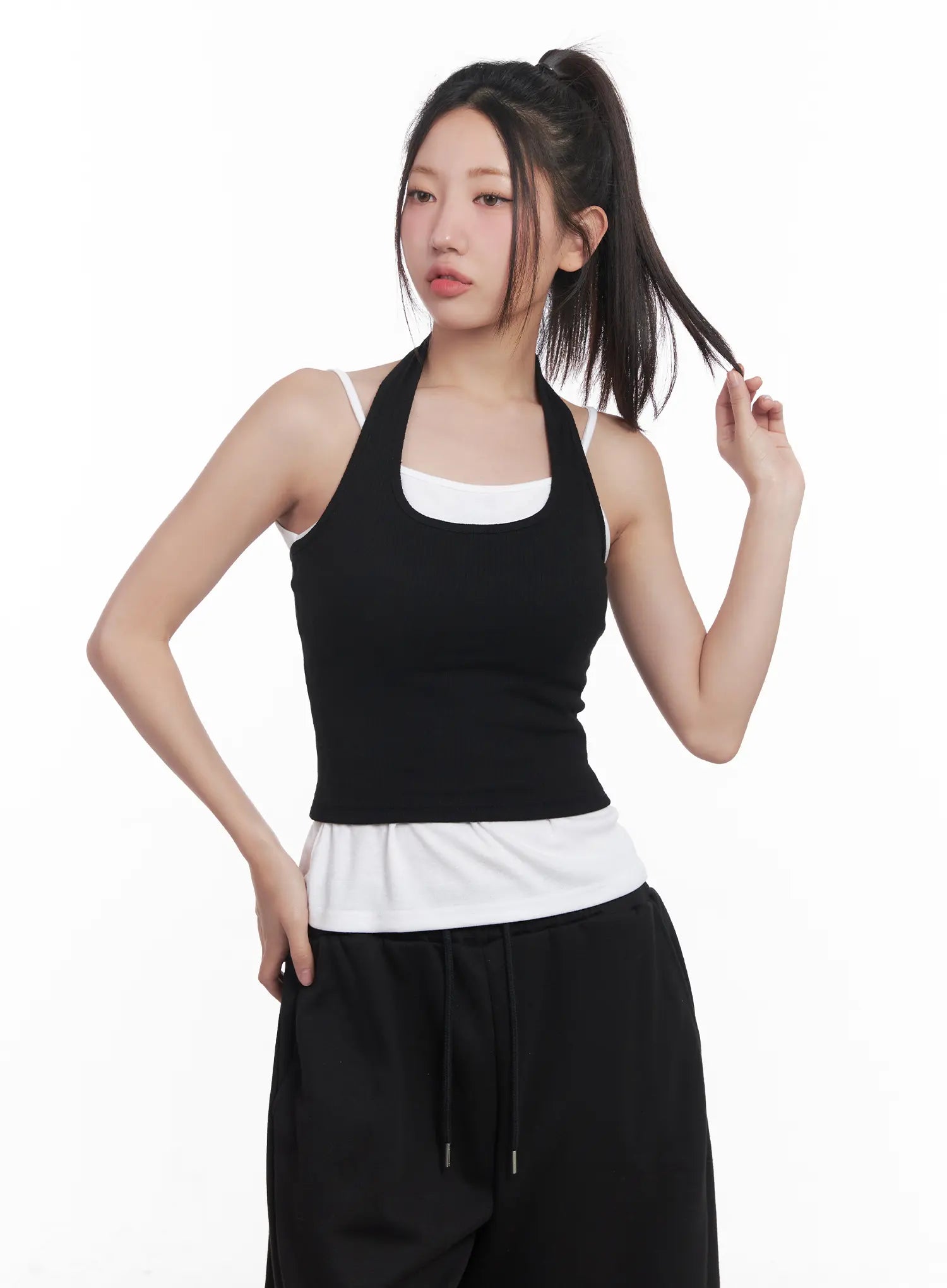 Cropped Halter Top CU517