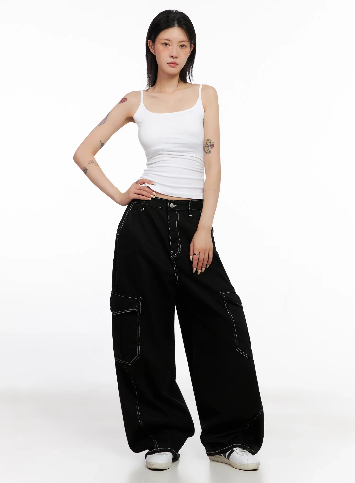 Ruche Detail Tank Top IS515