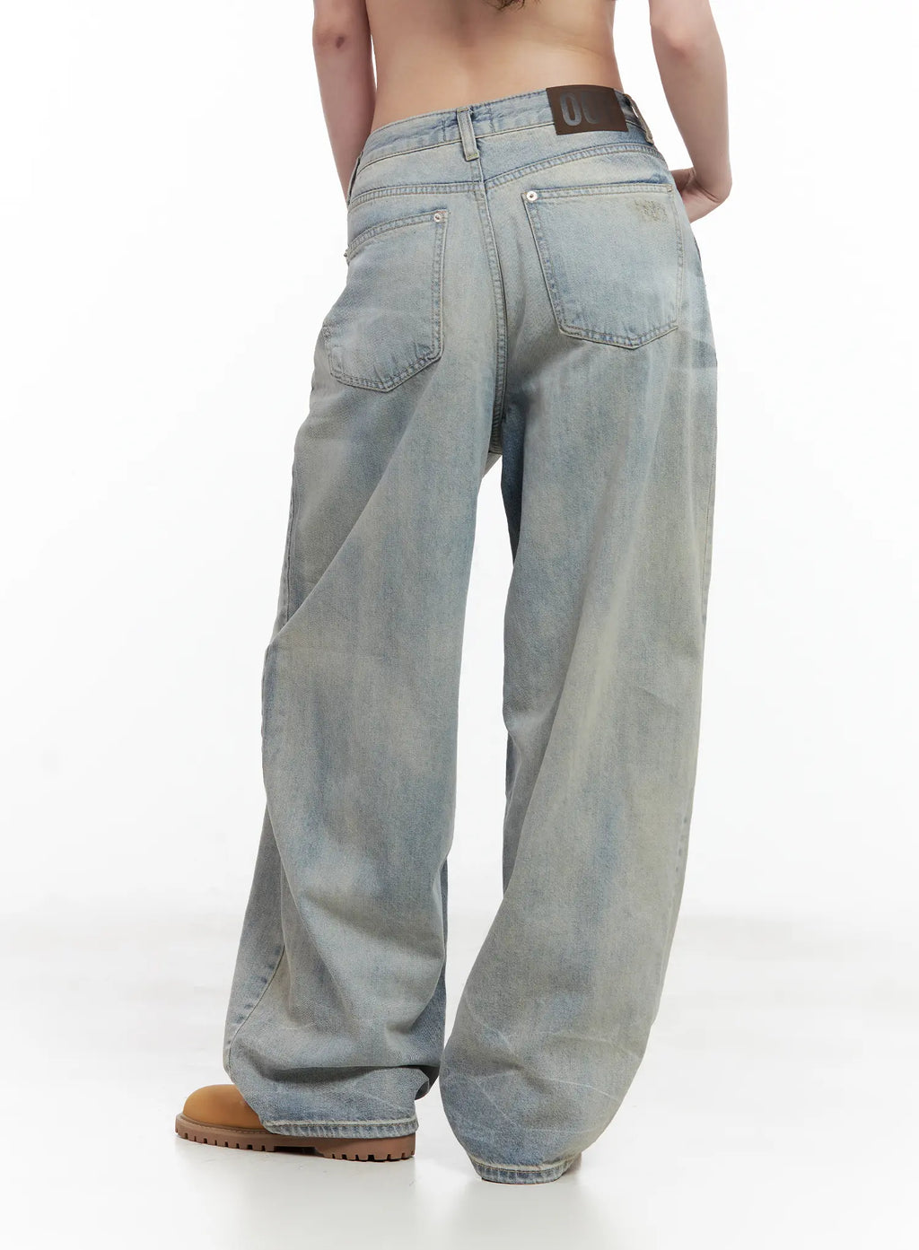 Liz Vintage Wide-Leg Denim Jeans CL501