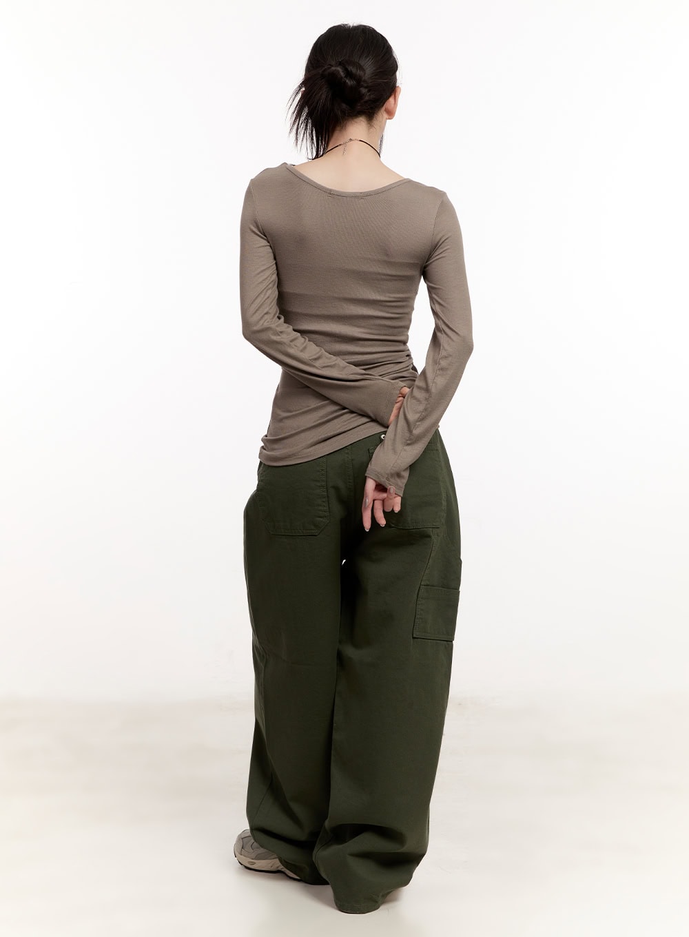 Wrap Tie Long-Sleeve Top CM510