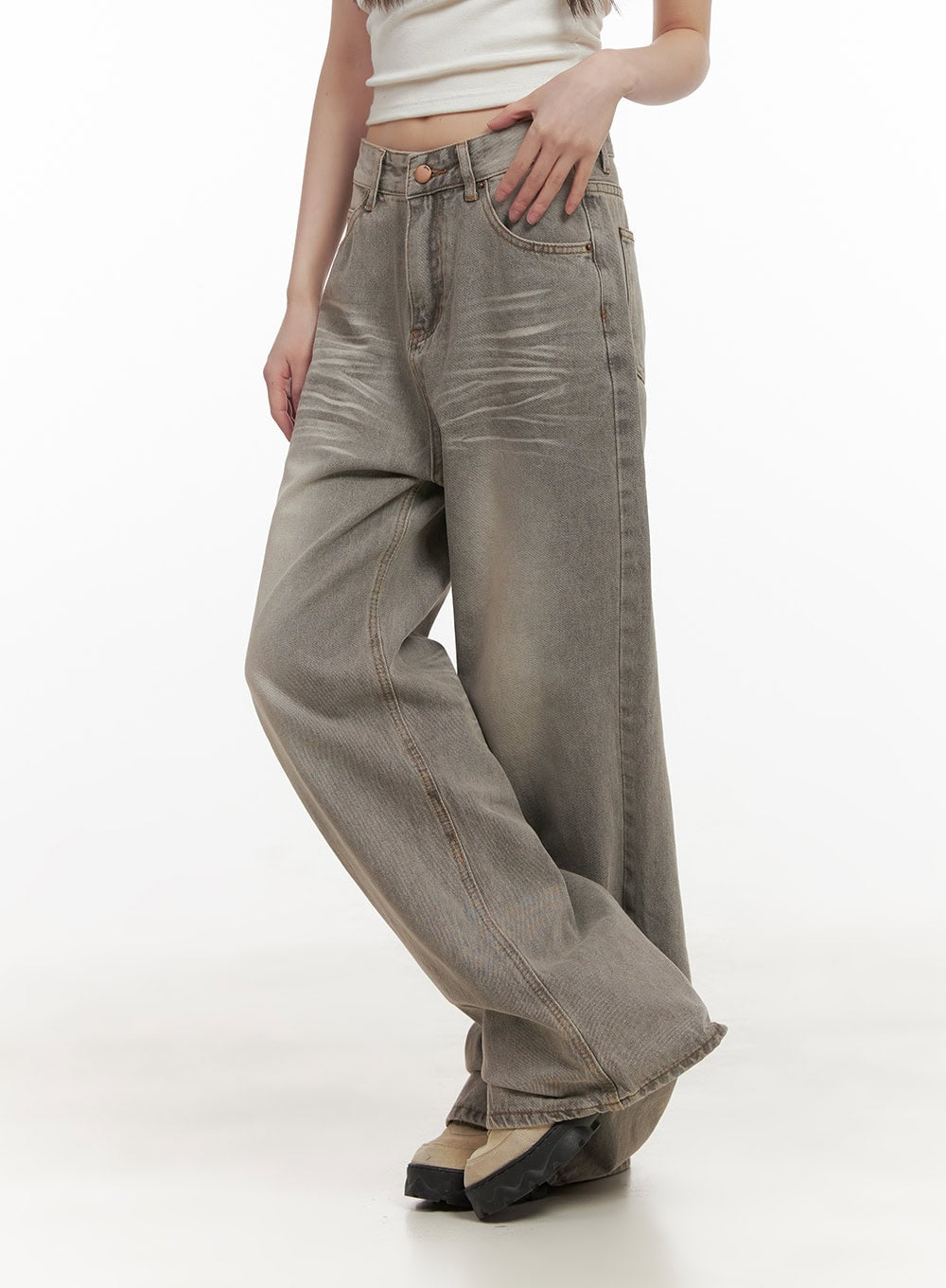 Hollie Vintage Wide-Leg Jeans CD426