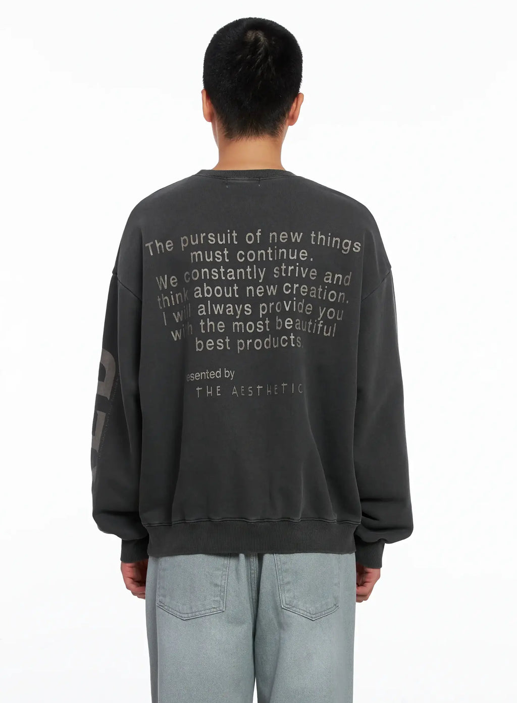 Men's Vintage Red Graphic Crewneck IS509