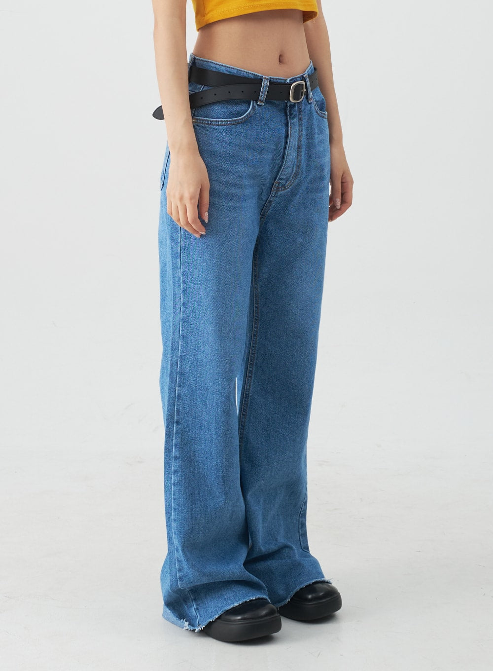 Extra Long Boot-cut Denim Pants CJ03