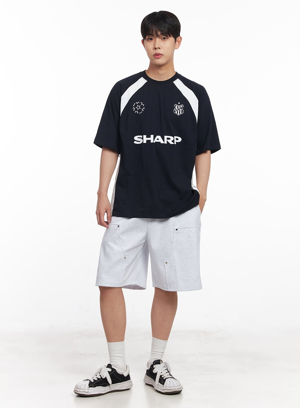 Men's Loose-Fit Graphic Raglan T-Shirt IY520