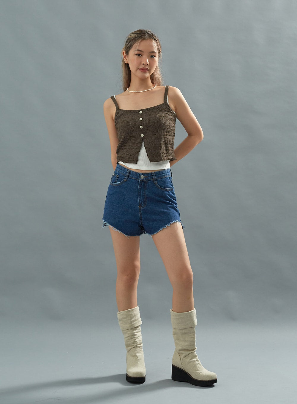 Denim Short Pants CU22