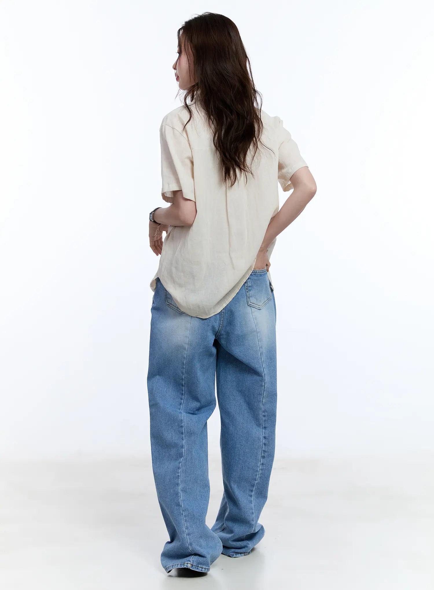 Linen Short-Sleeve Collared CU513