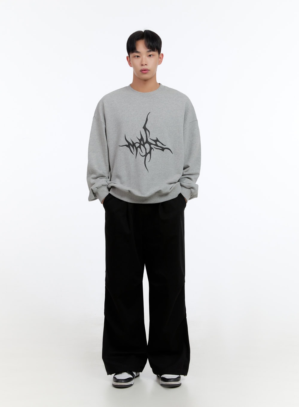 Men's Oversize Graphic Sweatshirt IS412