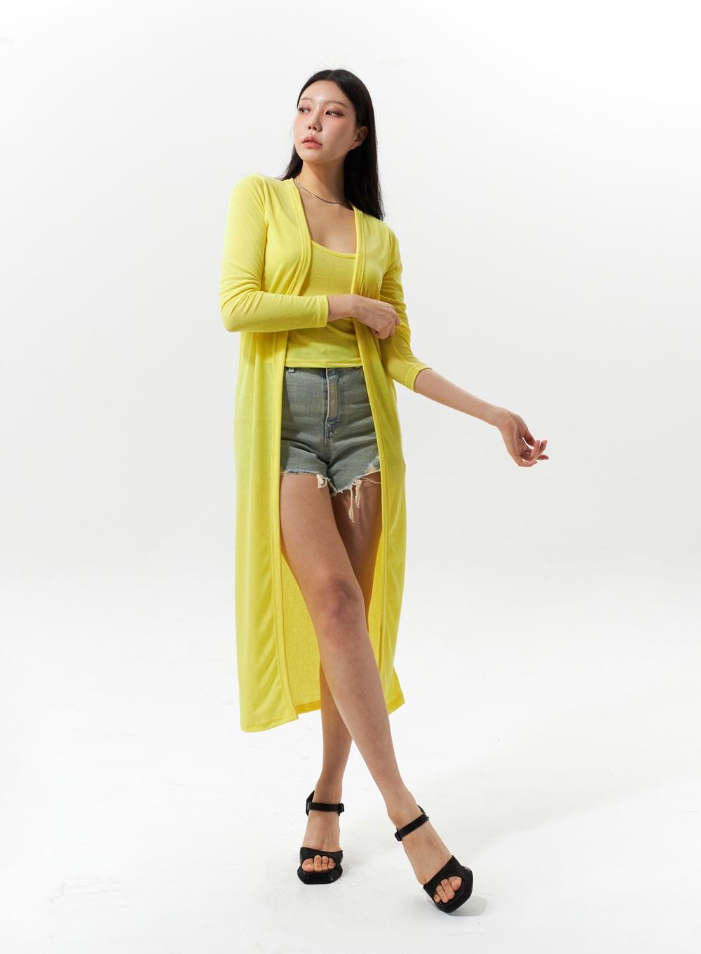 Ripped Hem Denim Shorts IU322