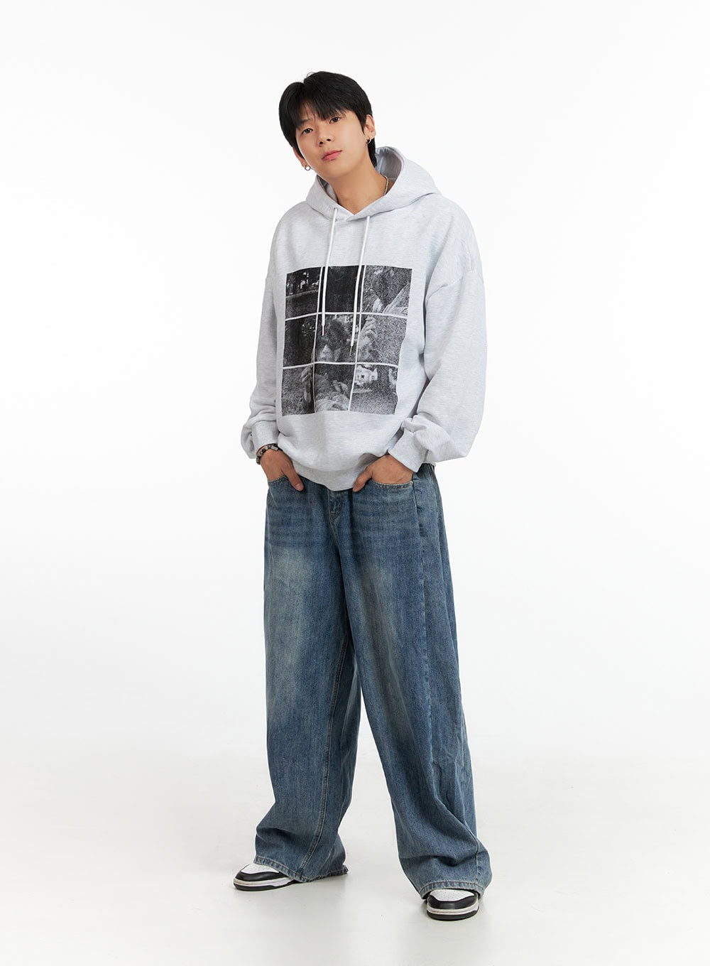 Men's Cotton Graphic Hoodie IG402