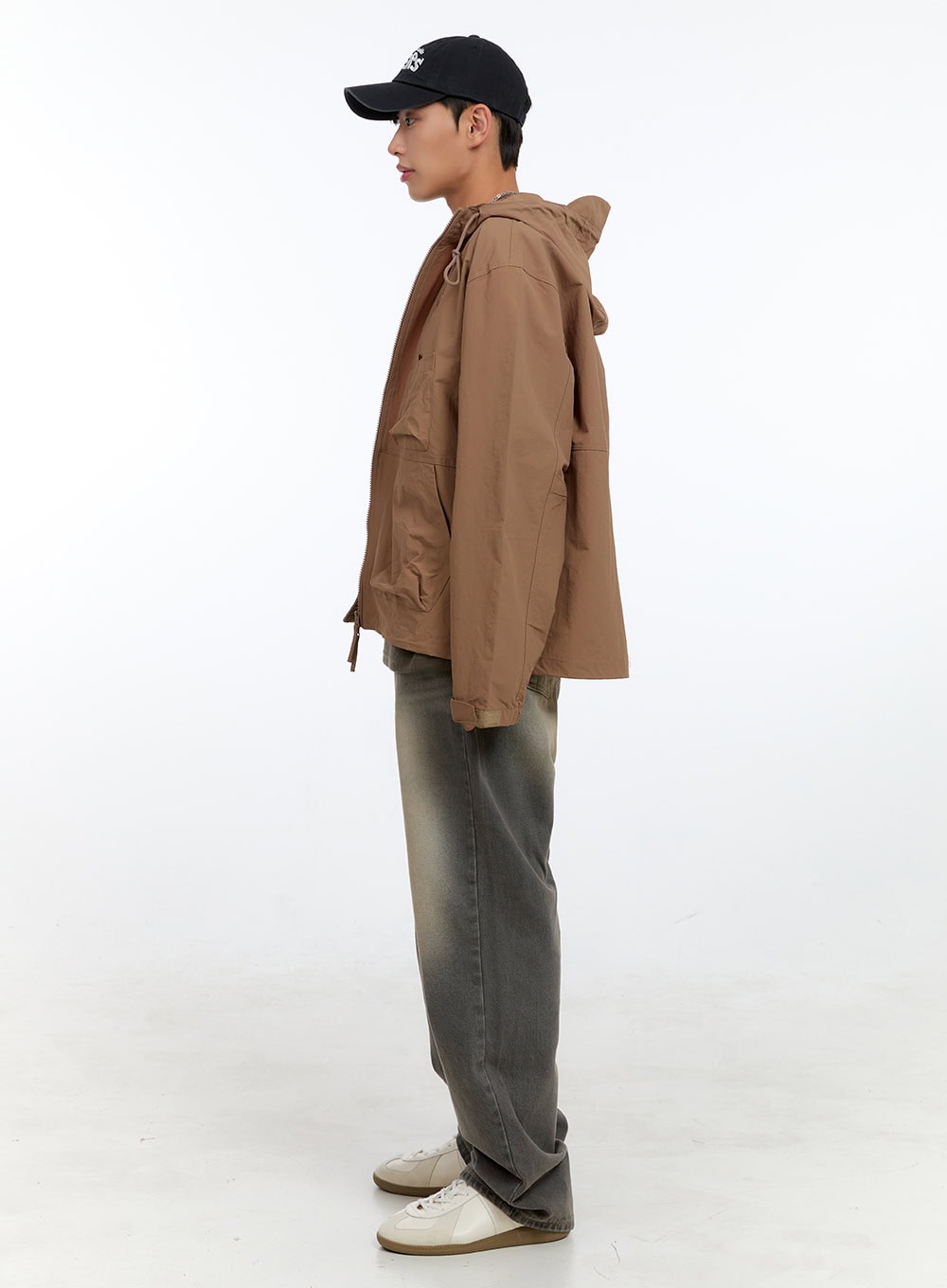 Men's James Vintage Washed Wide Leg Jeans IG422