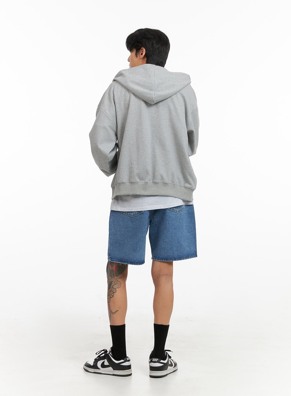 Men's Basic Hoodie Jacket (Gray) IY424