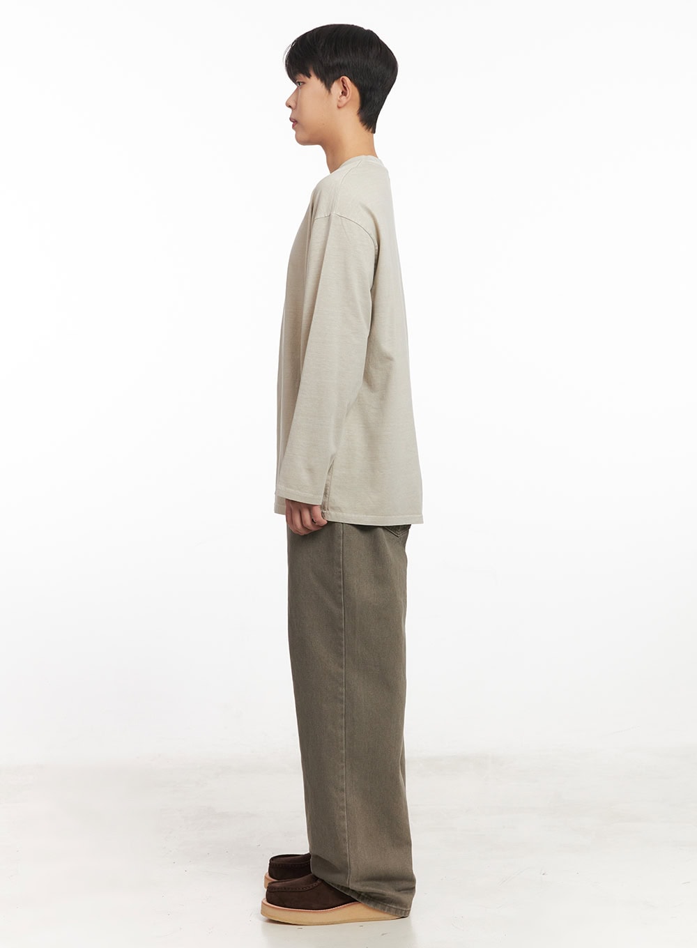 Men's Washed Long-Sleeve T-Shirt IM527