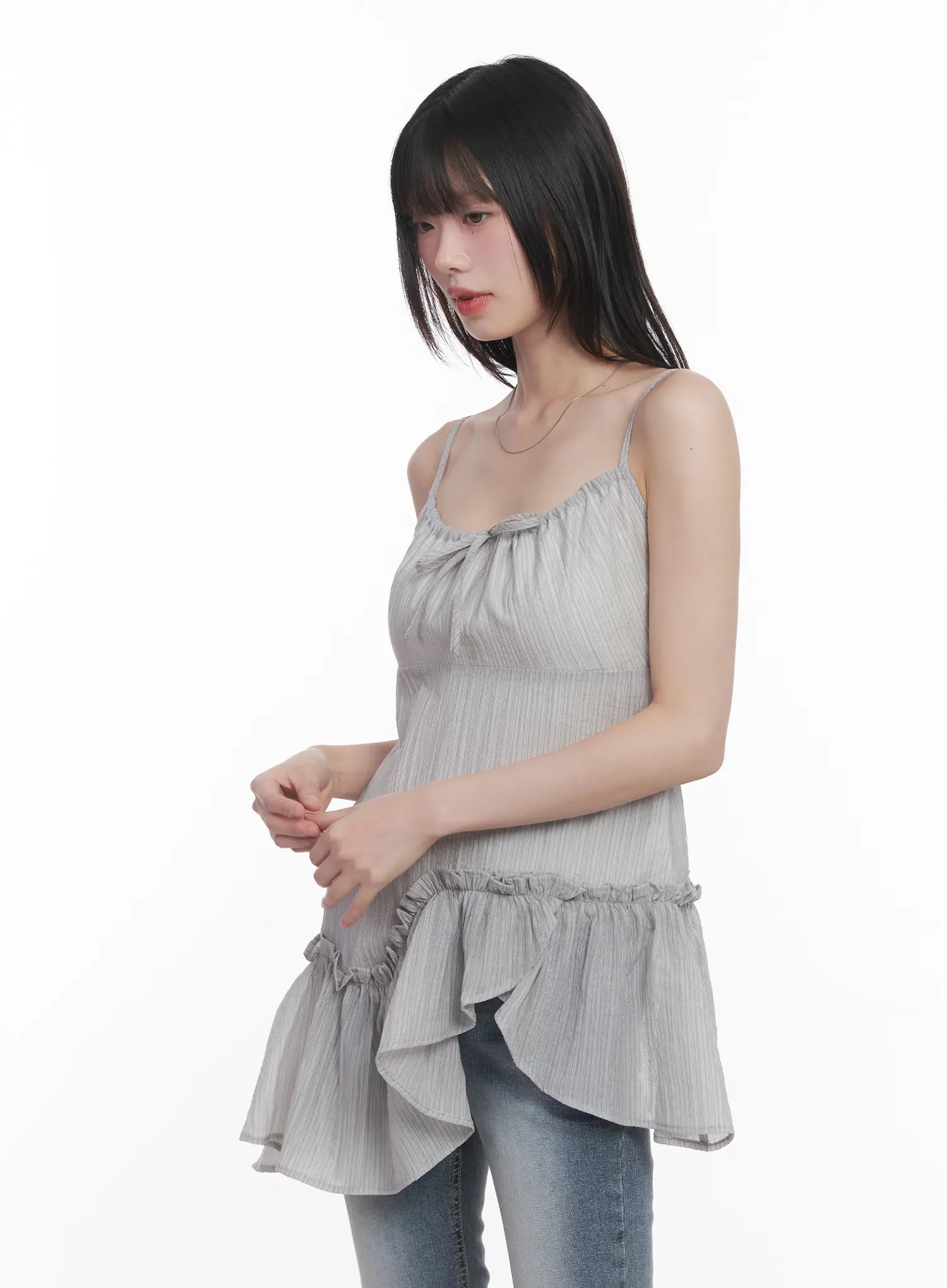 Asymmetric Cami Mini Dress CU520