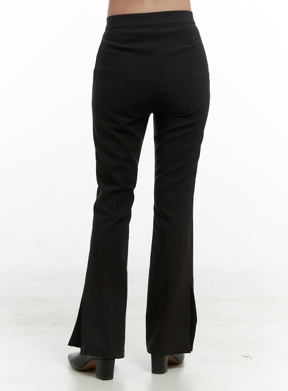 Streamline Fit Slit Poly Rayon Trousers OS416