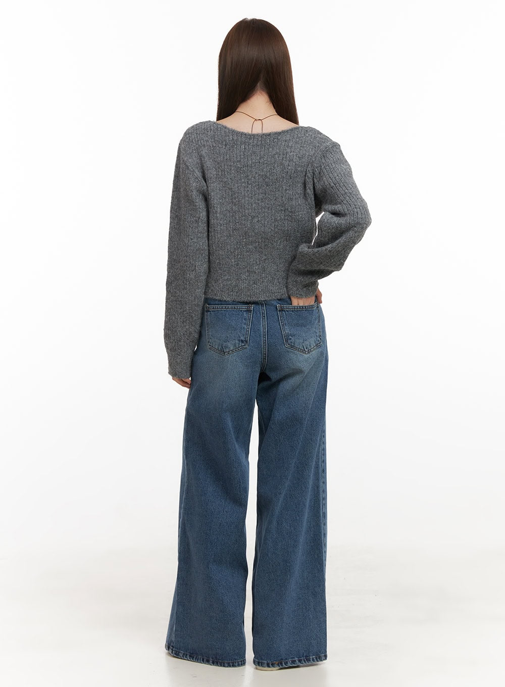 Alisa Wide Leg Denim Chic Jeans OD417