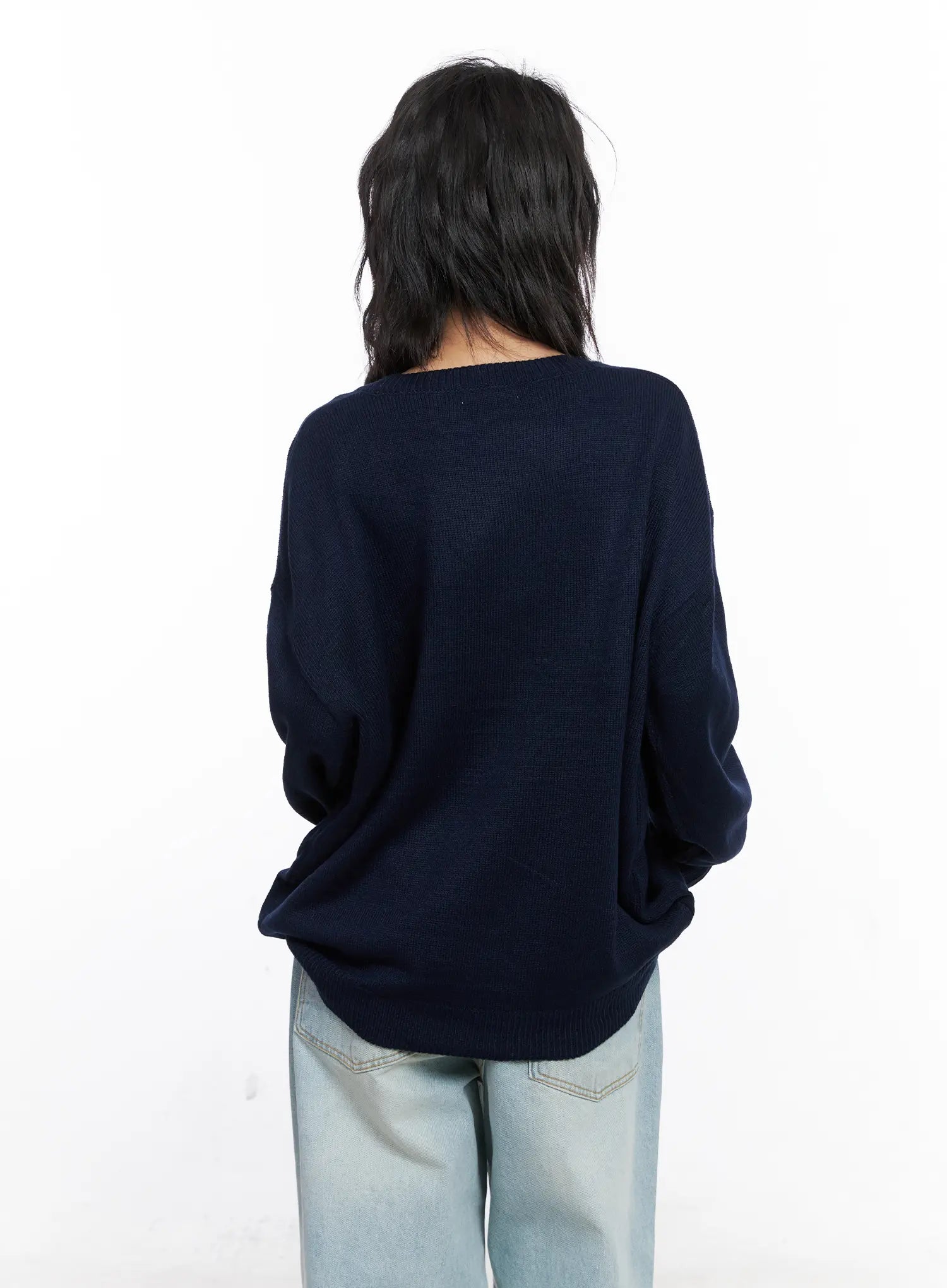 Teddy Graphic U-Neck Sweater CO508