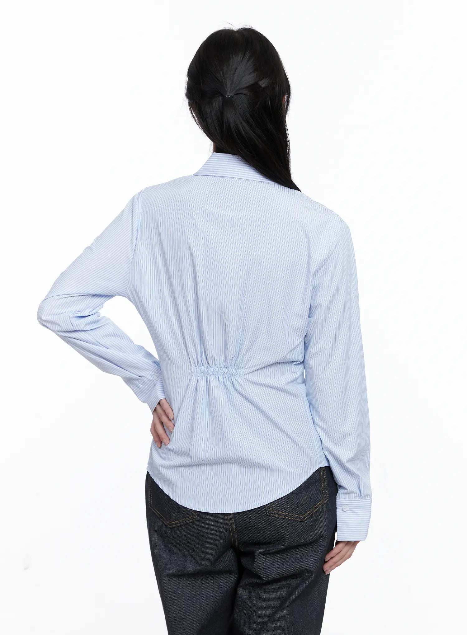 Classic Striped Button-Up Shirt CS519