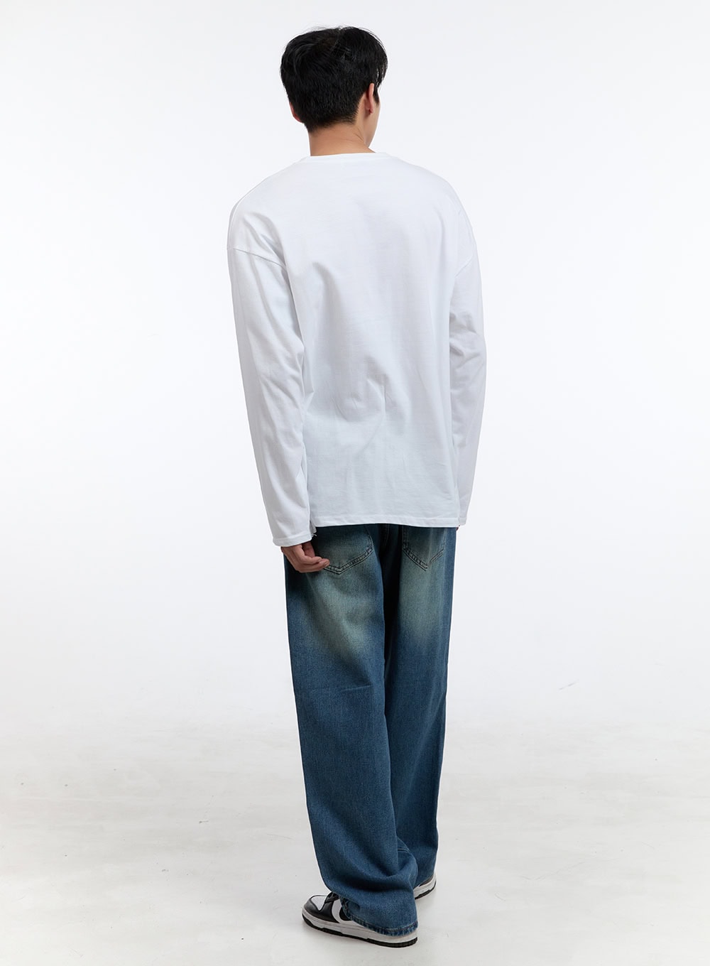 Men's Round Neck Lettering Long Sleeve IG428