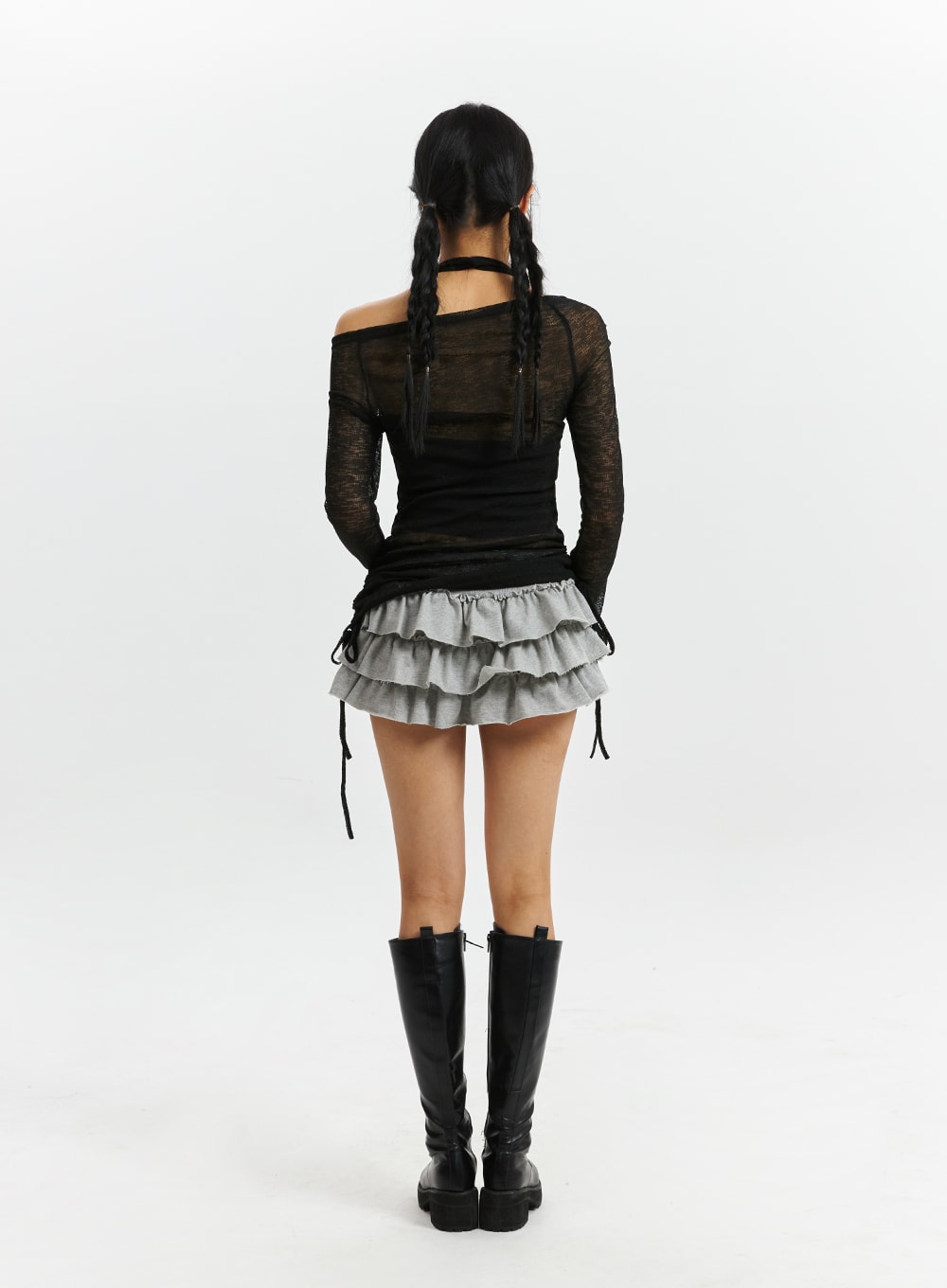Frill-Layered Mini Skirt CD321