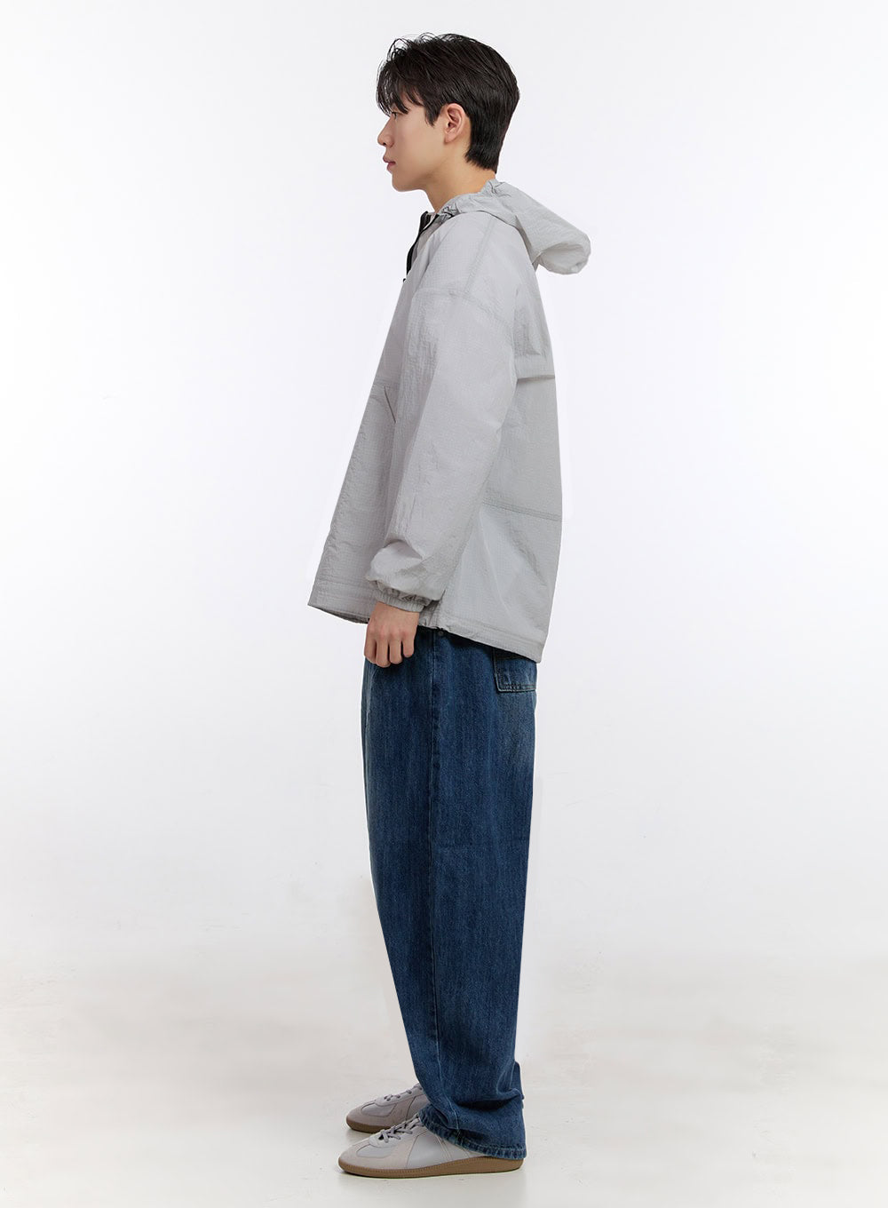 Men's Stitched Wide-Fit Jeans IF528