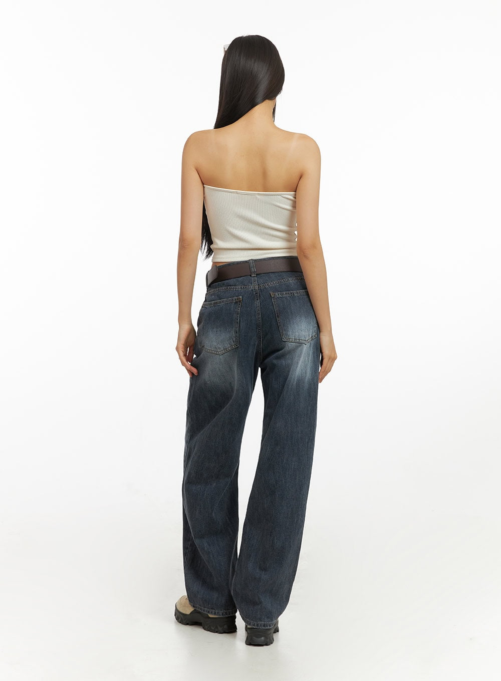 Wide Fit Straight Jeans IY422