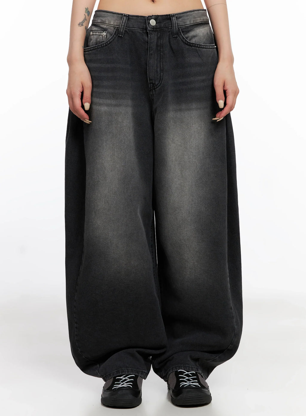 Ayra Dark Washed Baggy Jeans IS508