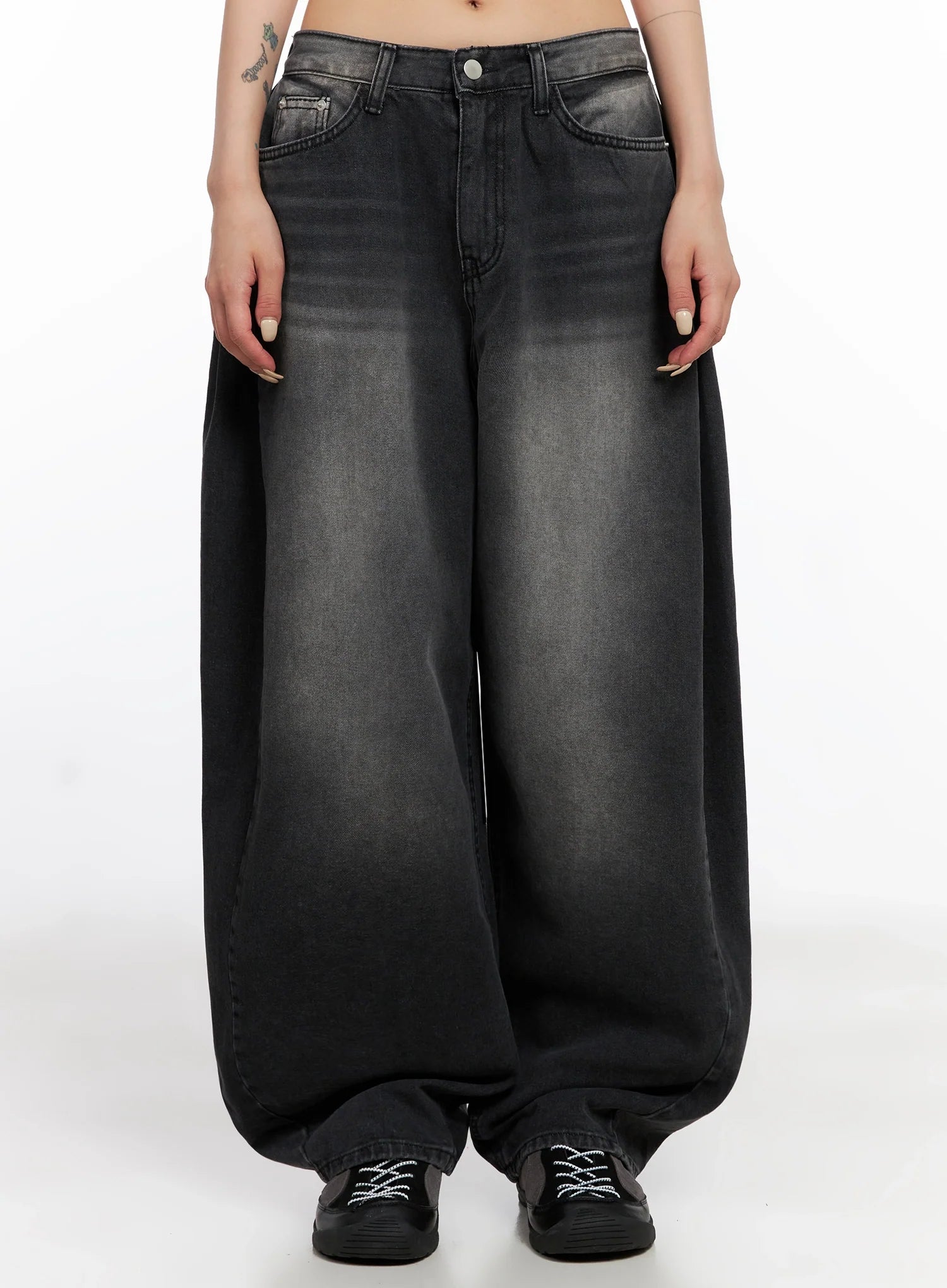 Ayra Dark Washed Baggy Jeans IS508