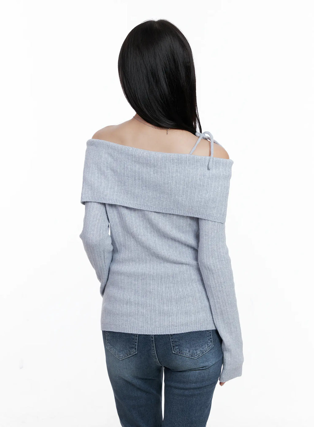 Elegant Ribbon Off-Shoulder Top CS519