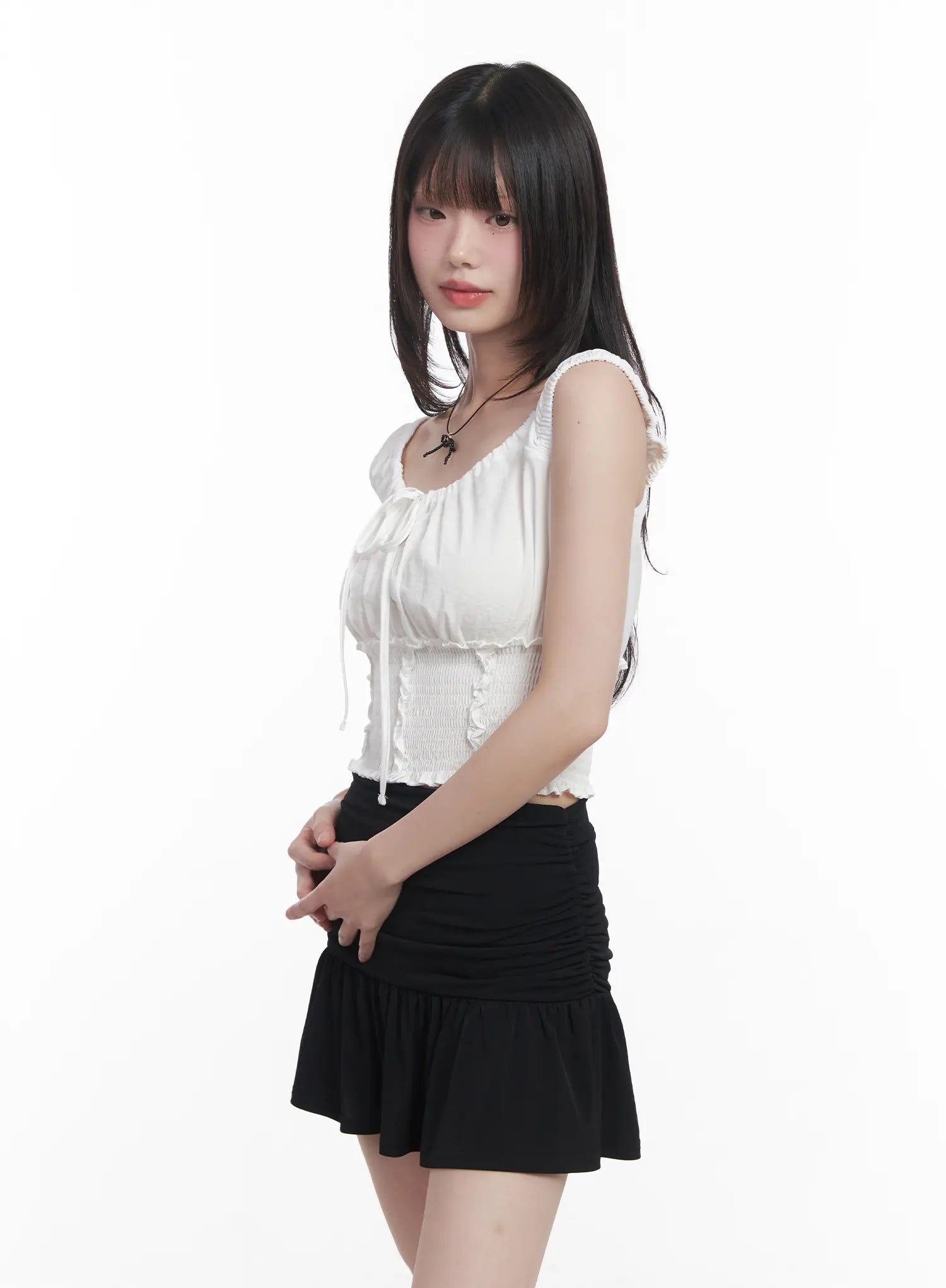 Frill Off-Shoulder Top CU519