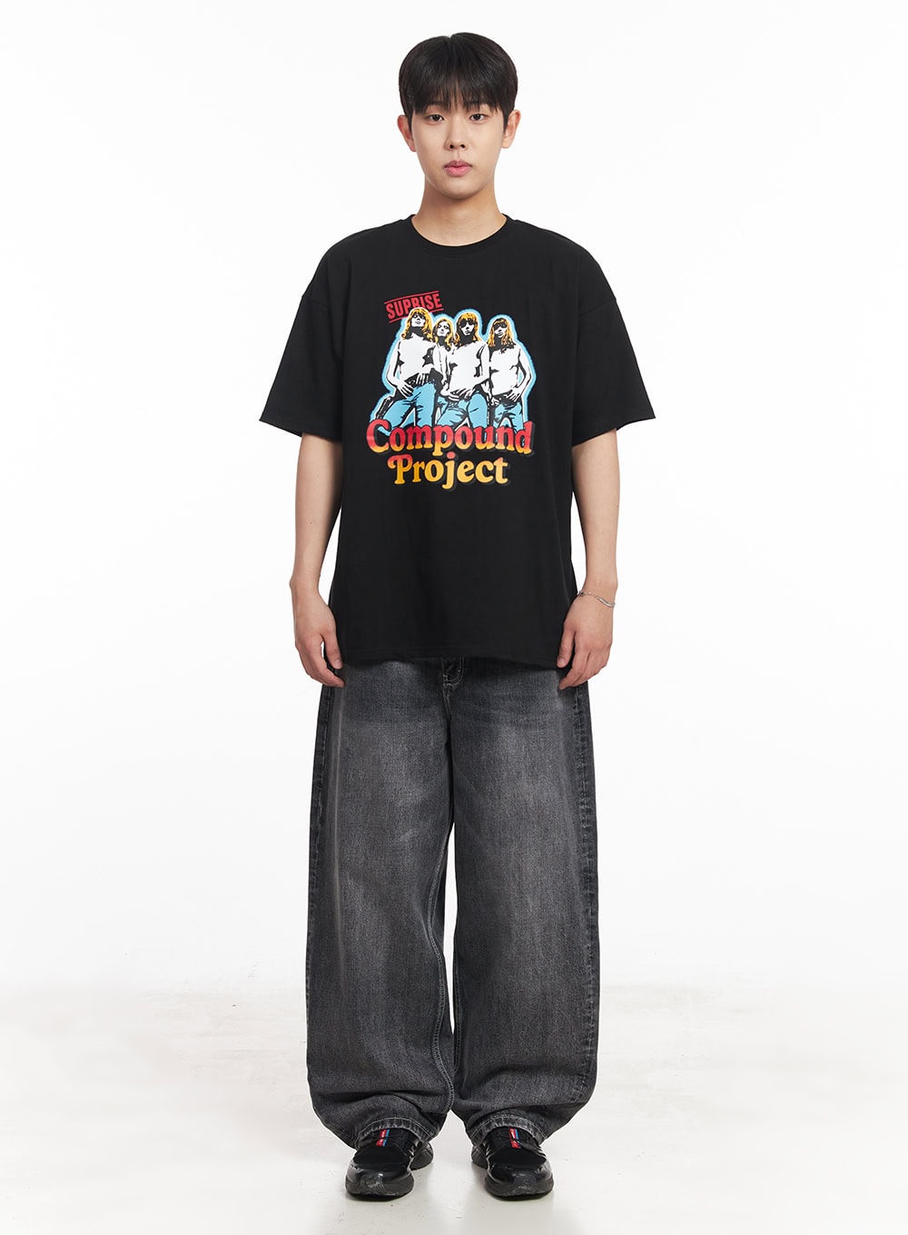 Men's Compound Graphic Oversize T-Shirt IA525