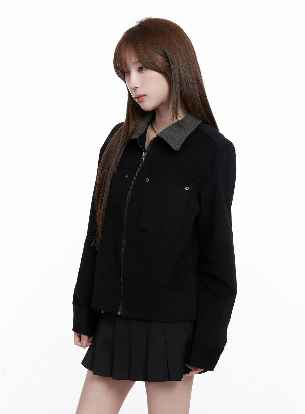 Corduroy Collar Jacket CG529