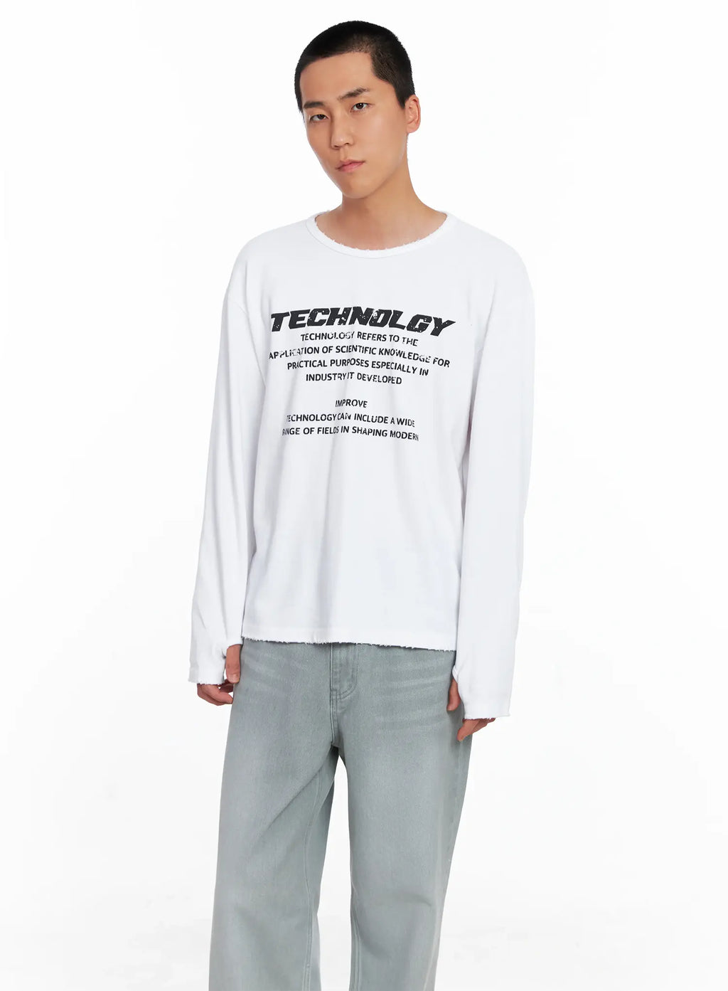 Men's Tech Graphic Long Sleeve Tee IS509