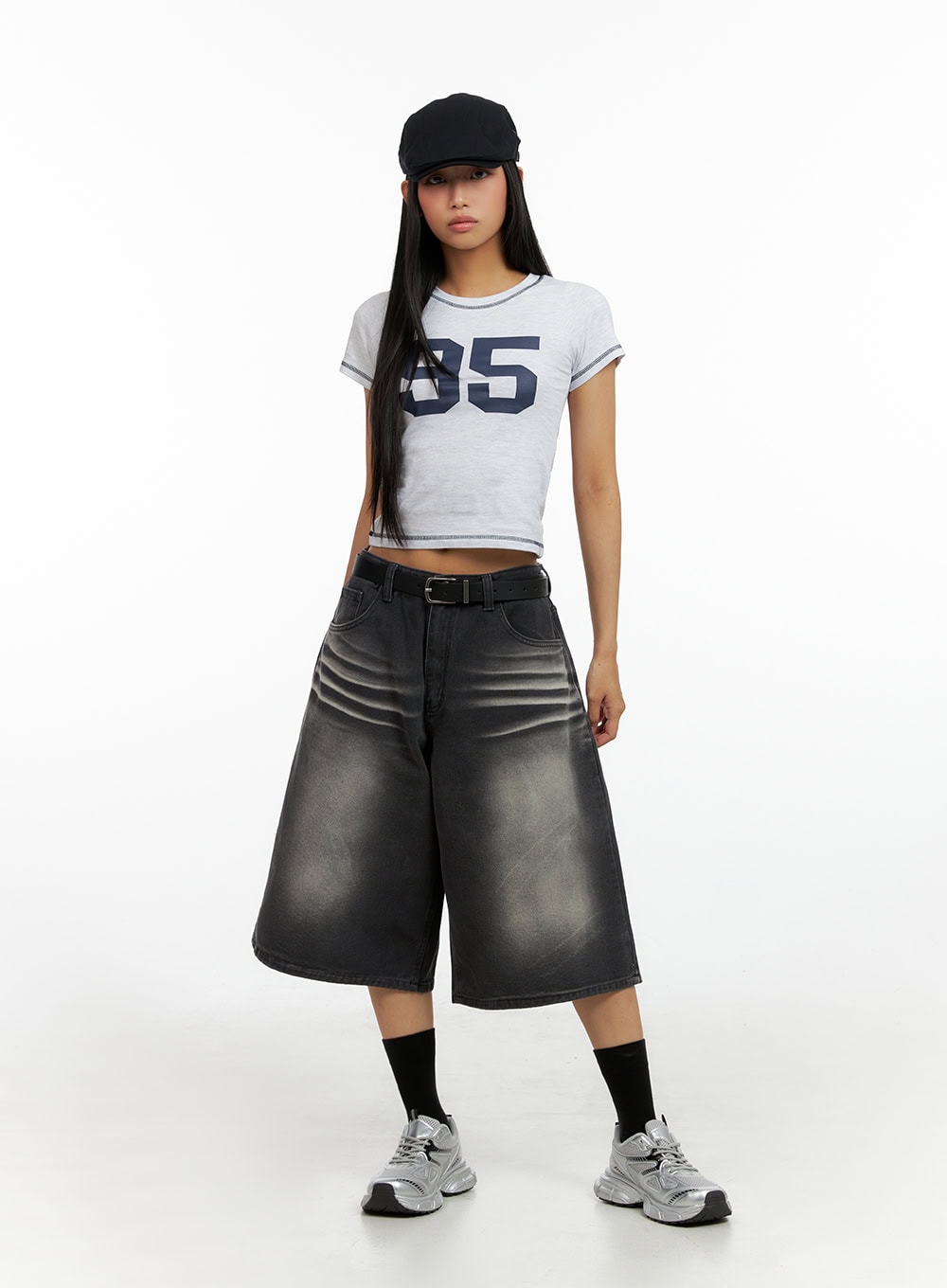 Washed Baggy Jorts IL419